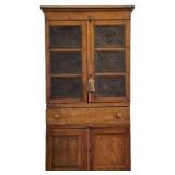 Rustic Primitive Pie Safe w/ Punched Tins & Key