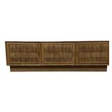 Vintage 1960s Split Bamboo Credenza
