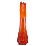 LE Smith Diamond Butt 24" Swung Glass Vase
