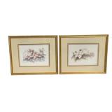 2 Framed Prints - 19 x 22