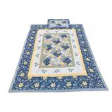 Laura Ashley Floral Quilt w/ Pillowcase