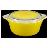 Pyrex Sunflower 2.5 Quart Casserole w/ Lid