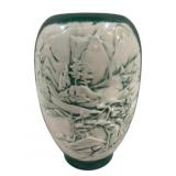 Mid Century Ceramic Urn w/ Woodland Scene