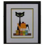Atomic Cat with Pitcher and Glasses