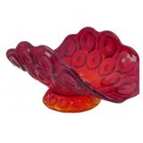 L.E. Smith Amberina Moon & Stars Fruit Bowl