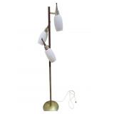 Mid-Century 3-Glass Globe Floor Lamp