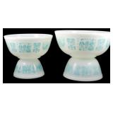 Vtg Pyrex Butterprint 4pc Mixing Bowl Set