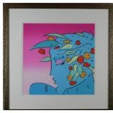 Blue Planet Lady Giclee by Peter Max