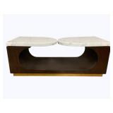 Wildwood Swivel Marble Top Coffee Table