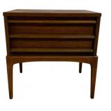 Mid-Century Lane Rhythm Walnut Nightstand