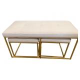 Alden Home Gold Trio Bench