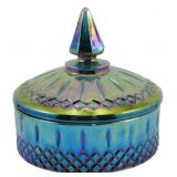 Indiana Electric Blue Princess Carnival Dish