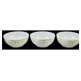 Set of 3 Thermocrisa Green & Yellow Bowls