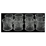 8 Waterford Crystal Napkin Rings 2"