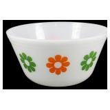 Vtg Federal 2 Color Daisy Bowl 4"x8"