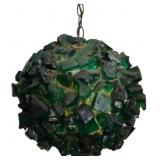 Mid Century Chunky Lucite Swag Lamp 11"
