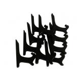 10 Wood Plate Holders - 6 x 3.5 x 5.5