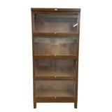 Vintage Industrial Metal Barrister Bookcase