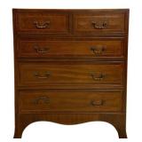 English 2 Over 3 Drawer Chest 29"x24"x15"
