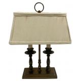 Vintage Candlestick Style Brass Lamp