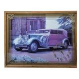 Wall Clock w/ Cars 21"x27"