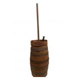Vintage Wood Butter Churn w/ Plunger - 23.5 x 11