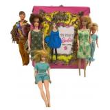 Mattel World of Barbie Doll Case w/ Dolls