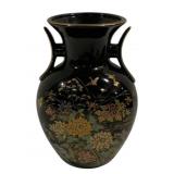 Oriental Ceramic Vase - 8.25" Tall