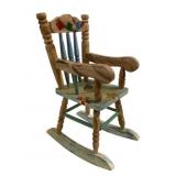 Wood Doll Rocking Chair - 12 x 8.5 x 5