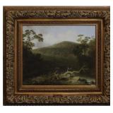 Crossing the River On Canvas