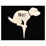 Cast Iron Stake Dog Sign - 13 x 12.5