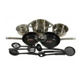 12 pc Lot Pots, Pans & Utensils