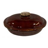 Hull Pottery Covered Dish - 10 x 8 x 6