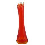 MCM L.E. Smith Amberina 12.5" Swung Vase
