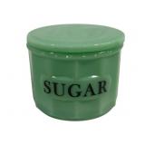 Jadeite Sugar Jar w/ Lid - 4.25 x 3.5