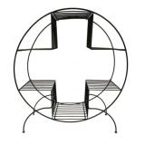 Vintage Mid Century Round Wire Plant Stand