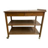 Mid Century Serving Cart - 29 x 36 x 20
