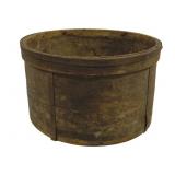 Primitive Antique Wooden Bucket - 14 x 8.5
