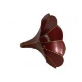 Antique Metal Red Finish Phonograph Horn