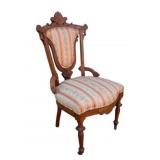 Victorian Walnut Side Chair - 38 x 20 x 20