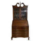 Maddox Chippendale Bookcase Top Secretary