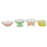 4 Assorted Vintage Heisey Glass Pieces