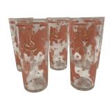 5 Hazel Atlas Dancing Elephant Tall Glasses