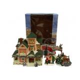 Holiday Living Lighted House w/ People in Box
