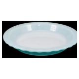 Pyrex Blue Ruffled Pie Plate 2"x11"
