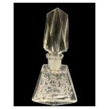 Glass Perfume Bottle - 4.5" Tall