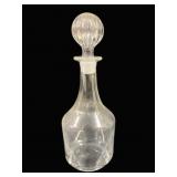Vintage Glass Decanter - 12.5" Tall
