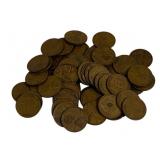 Lot of 58 Wheat Pennies