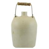 Vintage Glazed Stoneware Crock Jug w/ Handle