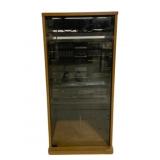 Sony Stereo System w/ Oak Cabinet 40"x16"x19"